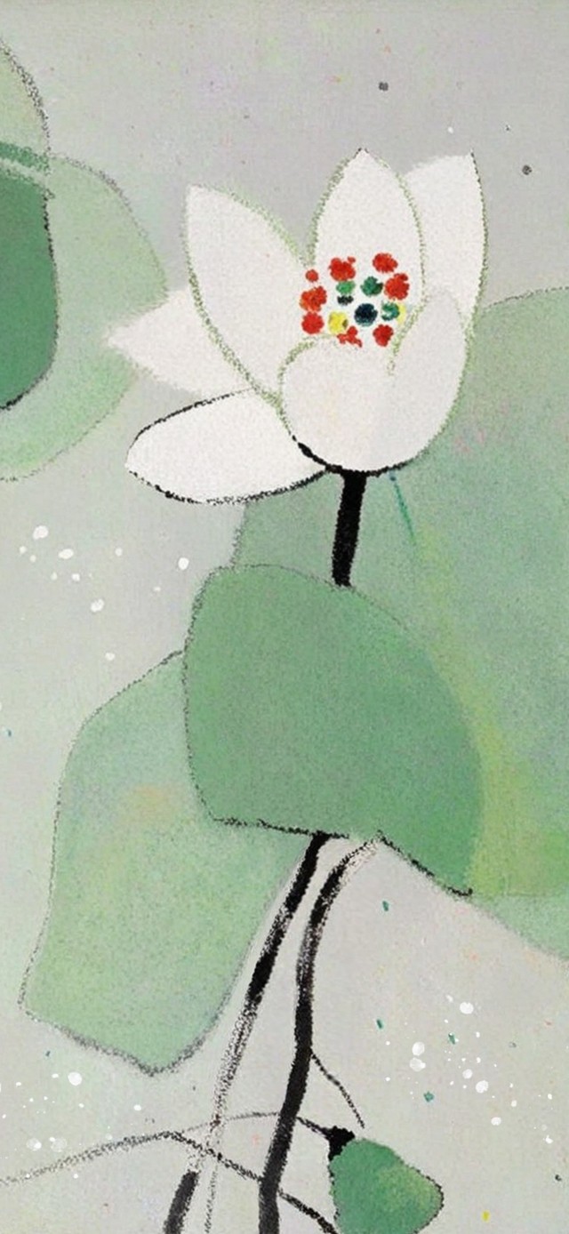 写意水墨莲有秀兮