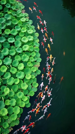 锦鲤戏水