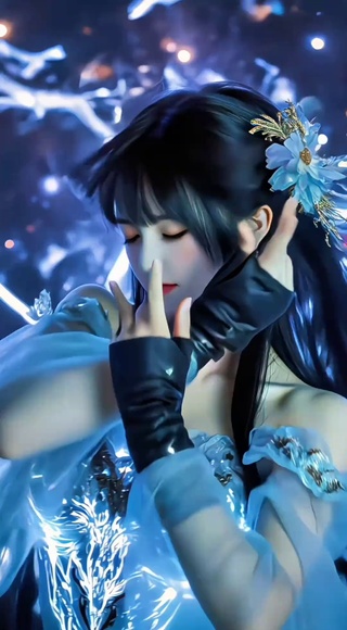 跳舞的现代女孩