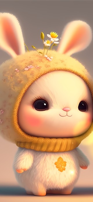 可爱兔兔两小只