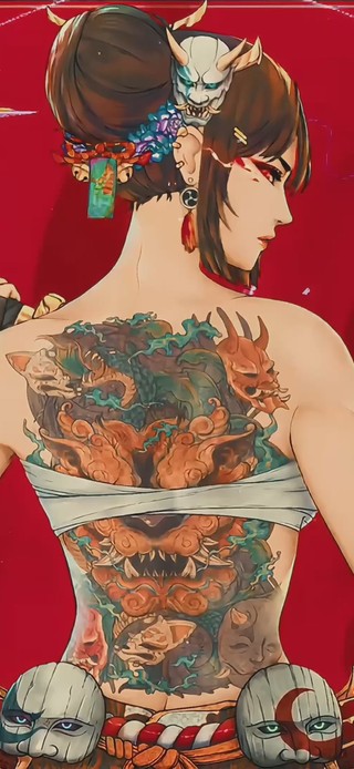 二次元女剑客4K壁纸