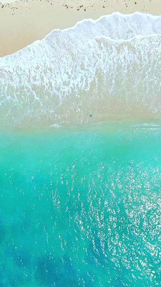 唯美治愈沙滩海浪  4K