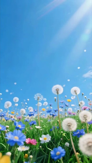云下花飞