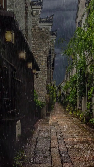 雷雨交加的夜晚