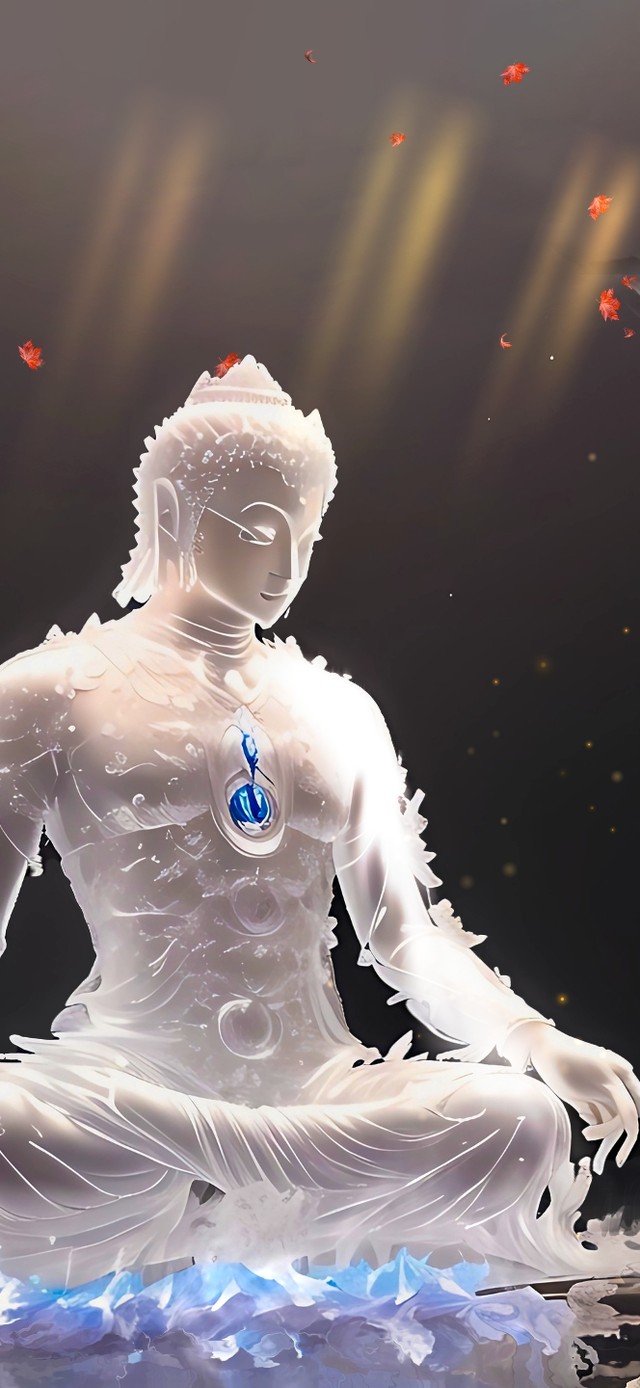 治愈佛像4K简约壁纸