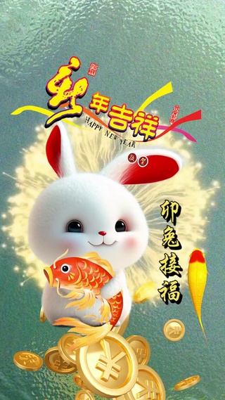 锦鲤送财 吉祥如意
