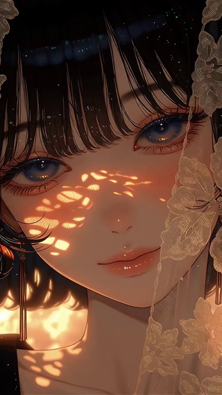浪漫头纱少女