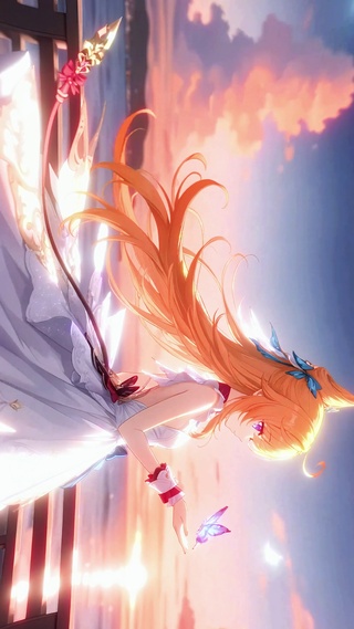 爱可菲丨蝶落晚风丨