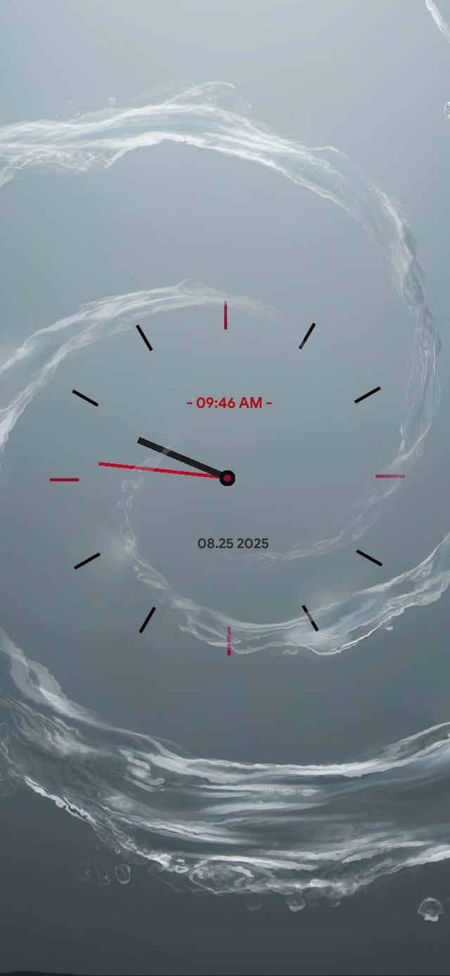 时光飞逝如流水 禅意 真实时钟