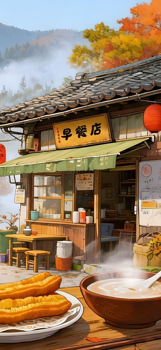 秋天乡村早餐