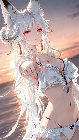心月狐丨轻悠海滩丨