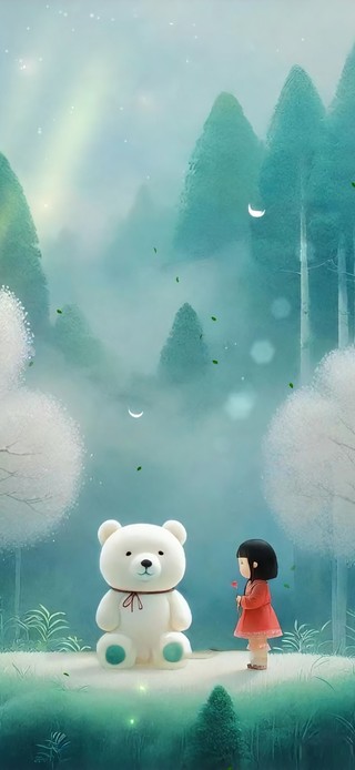 4K 极致小清新 可爱风山林