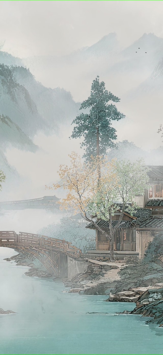 桥渡云山
