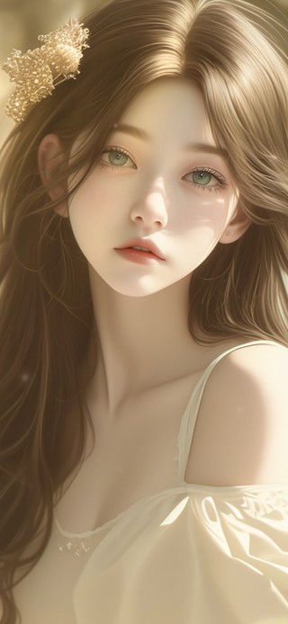 花园里的少女