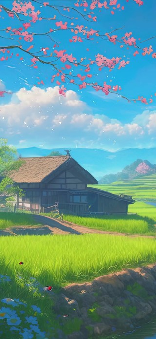 樱花树木