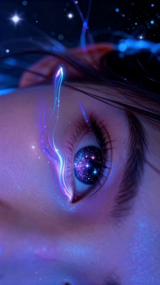 藏着星空的梦幻眼眸