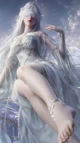 云端浮空城绝美女神