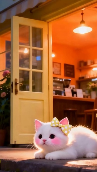 夜景猫咪