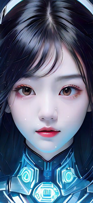 4K与银河赴约的太空舱机械美女