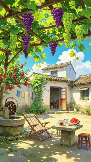 夏日小美好的院落