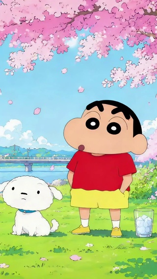 小新与小白的樱花河畔夏日