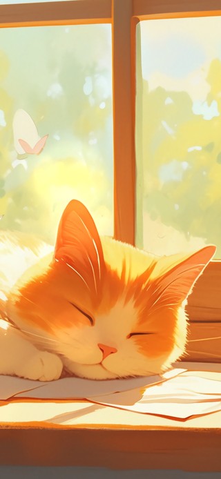 窗台上的小猫咪