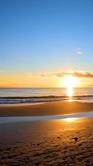 醉美夕阳海滩
