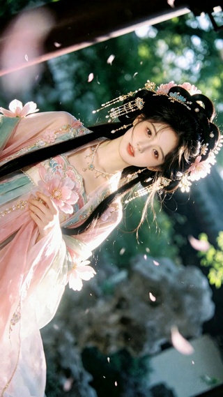 古风汉服樱花美人