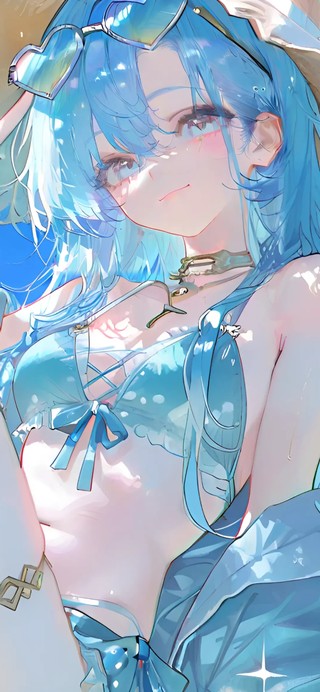 37-海边泳装少女