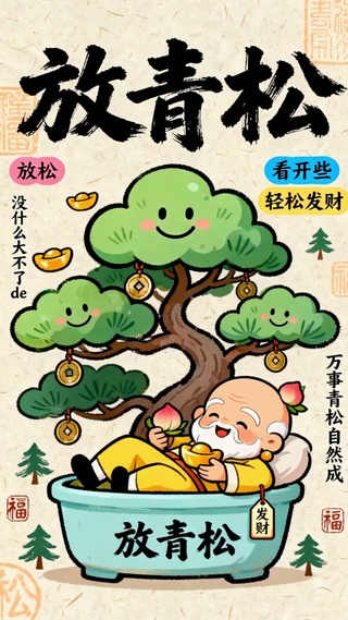 放青松