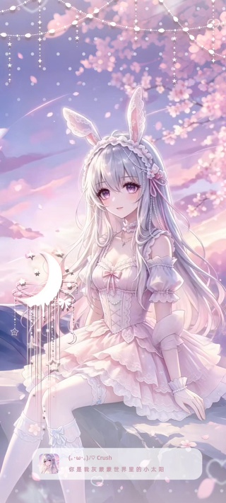 海边樱落少女