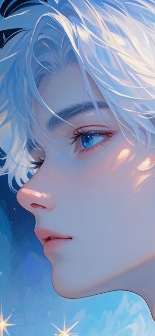 花漾壁纸|银发清冷少年