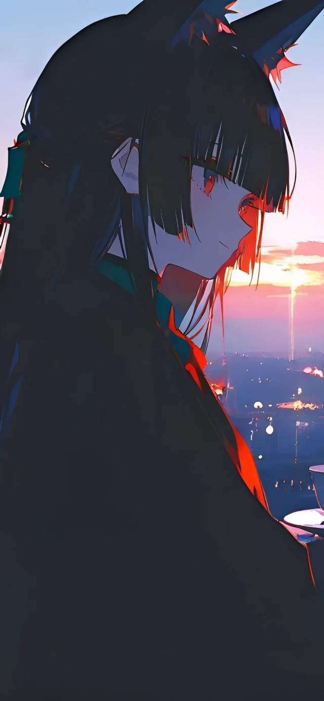 星见雅-夕阳下的少女