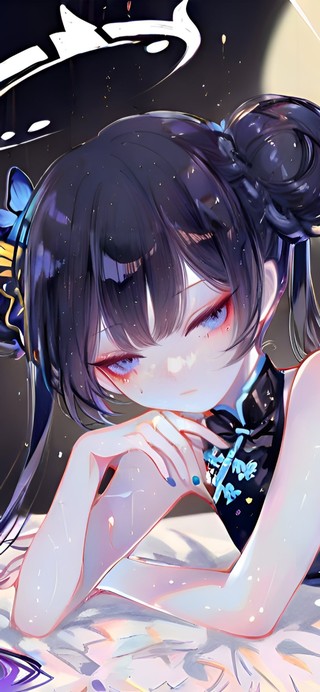 趴着的白丝萝莉-龙华妃咲