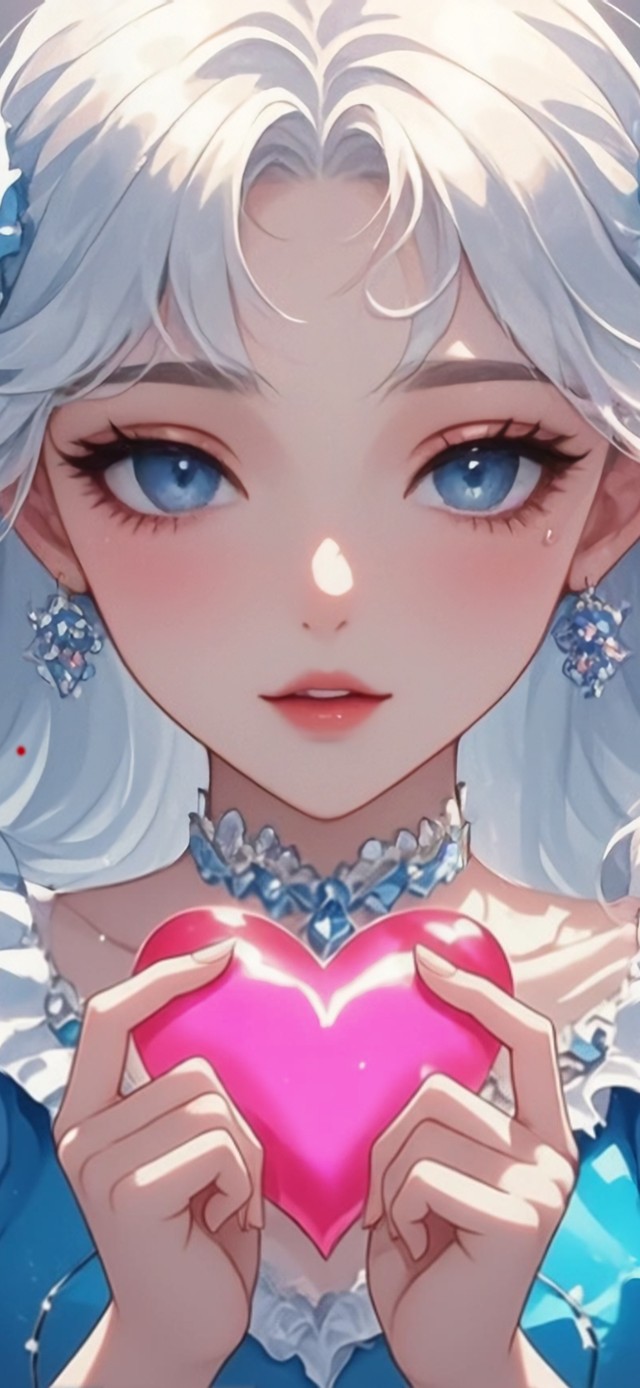 花漾壁纸|蓝发冰系少女