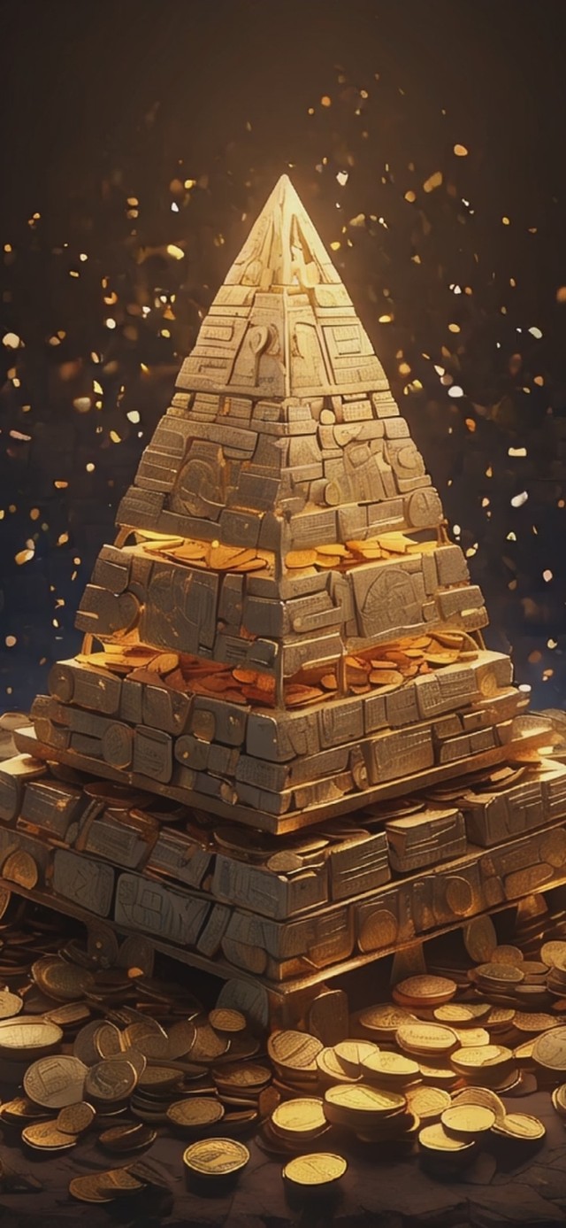 风水招财金塔
