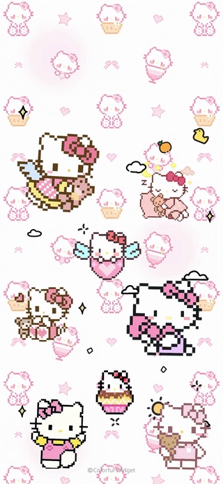 像素风HlloKitty 动态壁纸