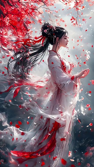 落花时节