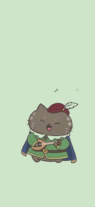 咖灰猫·吟游诗人弹吉他