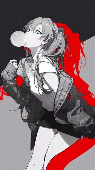 黑白少女