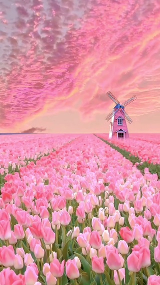 郁金香花海