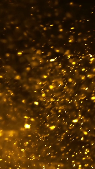 金色粒子飞扬