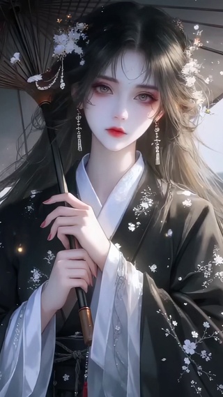 古风撑伞少女