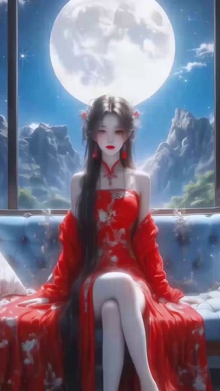 气质国风长腿美女