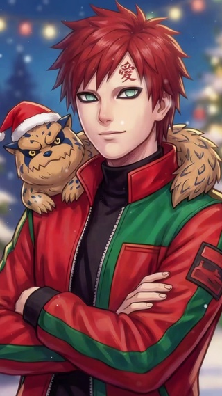 并肩的雪夜-我爱罗