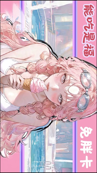 可爱冰淇淋女孩