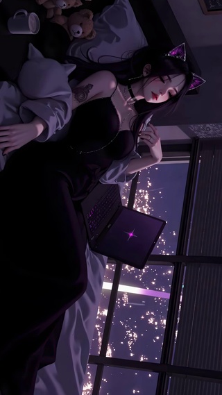 安静雨夜女孩
