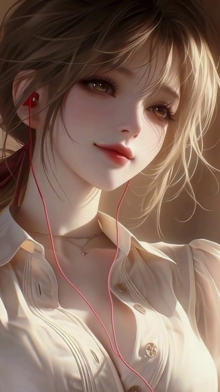 纯欲窗边的暖光少女