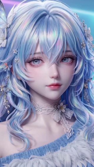 电竞房里的美少女