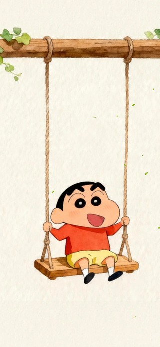 小新荡秋千